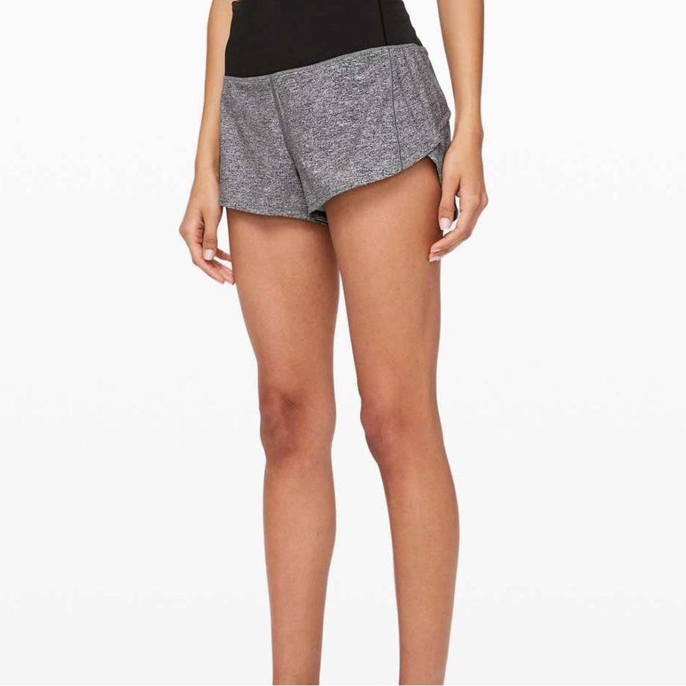 lululemon athletica Women's Heathered Gray Athletic Shorts